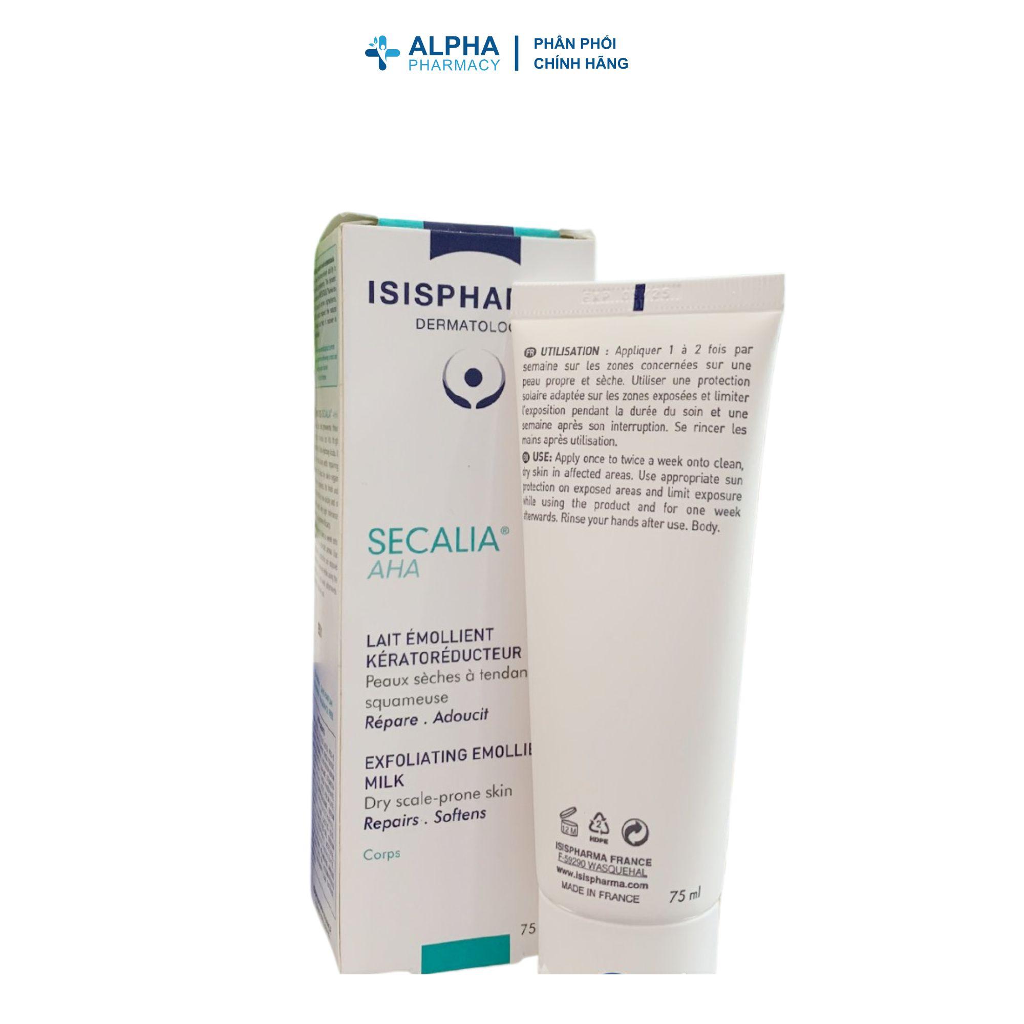 Kem Isis Pharma Secalia AHA Cream Dưỡng Ẩm, Làm Mềm Da, Giảm Khô Da – 75ml/ 200ml - Image 3