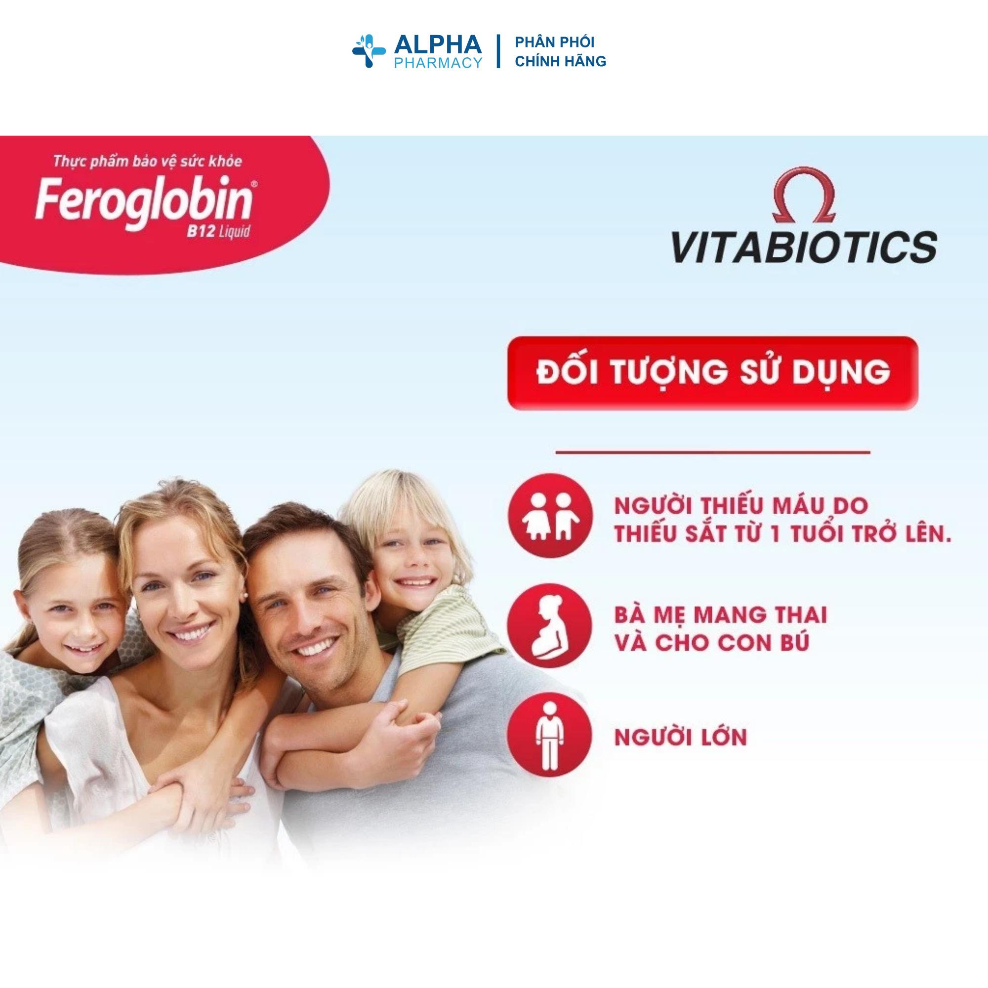 Siro Bổ Sung Sắt Vitabiotics Feroglobin Hỗ Trợ Tạo Máu Cho Trẻ Từ 1 Tuổi Và Mẹ Bầu – Chai 200ml - Image 3