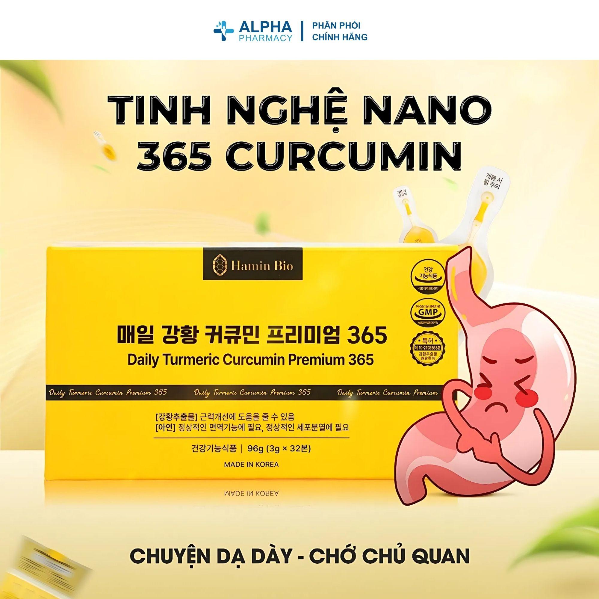 Tinh Nghệ Nano 365 Curcumin Premium Hamin Bio Hỗ Trợ Đẹp Da, Khỏe Dạ Dày, Tốt Cho Tiêu Hóa – Hộp 32 Tép - Image 4