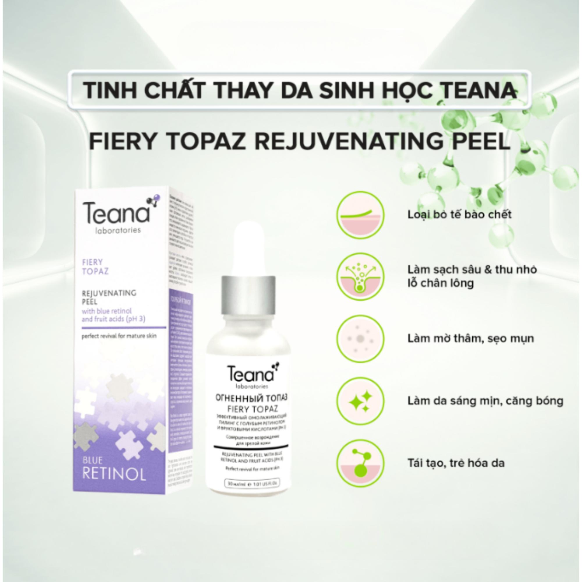 Tinh chất Teana Fiery Topaz Rejuvenating Peel Với Blue Retinol Và Axit Trái Cây - 30ml - Image 2
