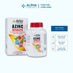 Thực Phẩm Bảo Vệ Sức Khỏe Arkopharma Azinc Vitalite-Bổ Sung Vitamin, Khoáng Chất Giúp Tăng Cường Sức Khỏe (Hộp 120 Viên)