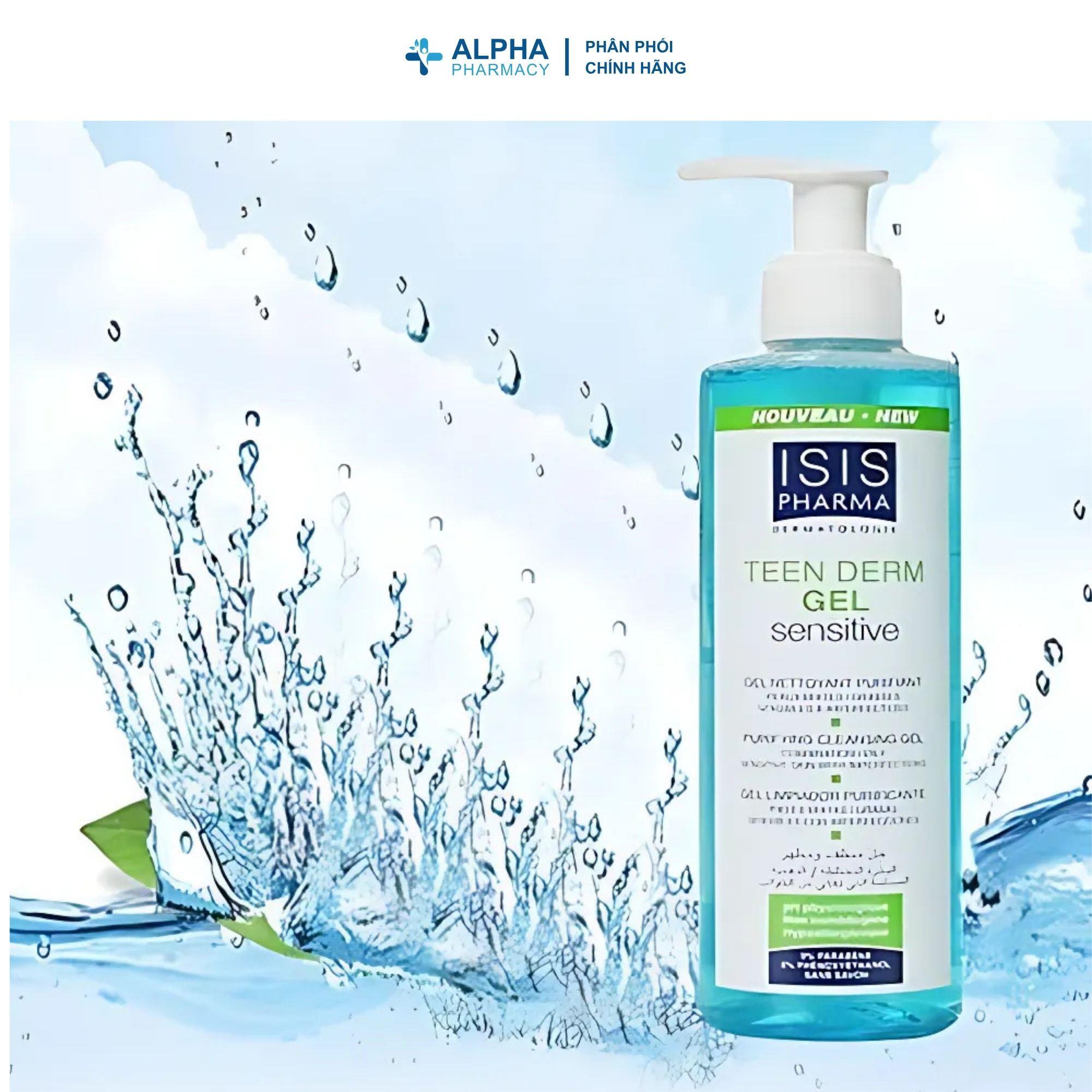 Gel Rửa Mặt Isis Pharma Teen Derm Sensitive Gel Cleanser Giảm Nhờn Ngừa Mụn Cho Da Nhạy Cảm - Image 4