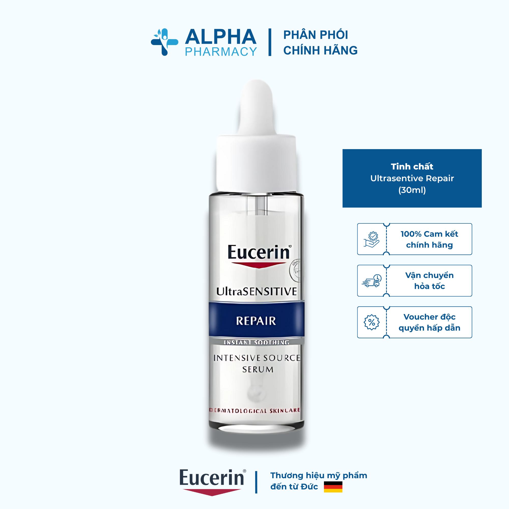 Tinh Chất Eucerin Ultrasentive Repair Giúp Phục Hồi Da Nhạy Cảm - 30ml