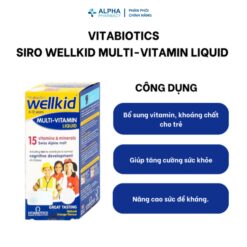 Alternative view of Siro Vitamin Tổng Hợp Vitabiotics Wellkid Smart Liquid Cho Trẻ Từ 4 Đến 12 Tuổi – Chai 150ml
