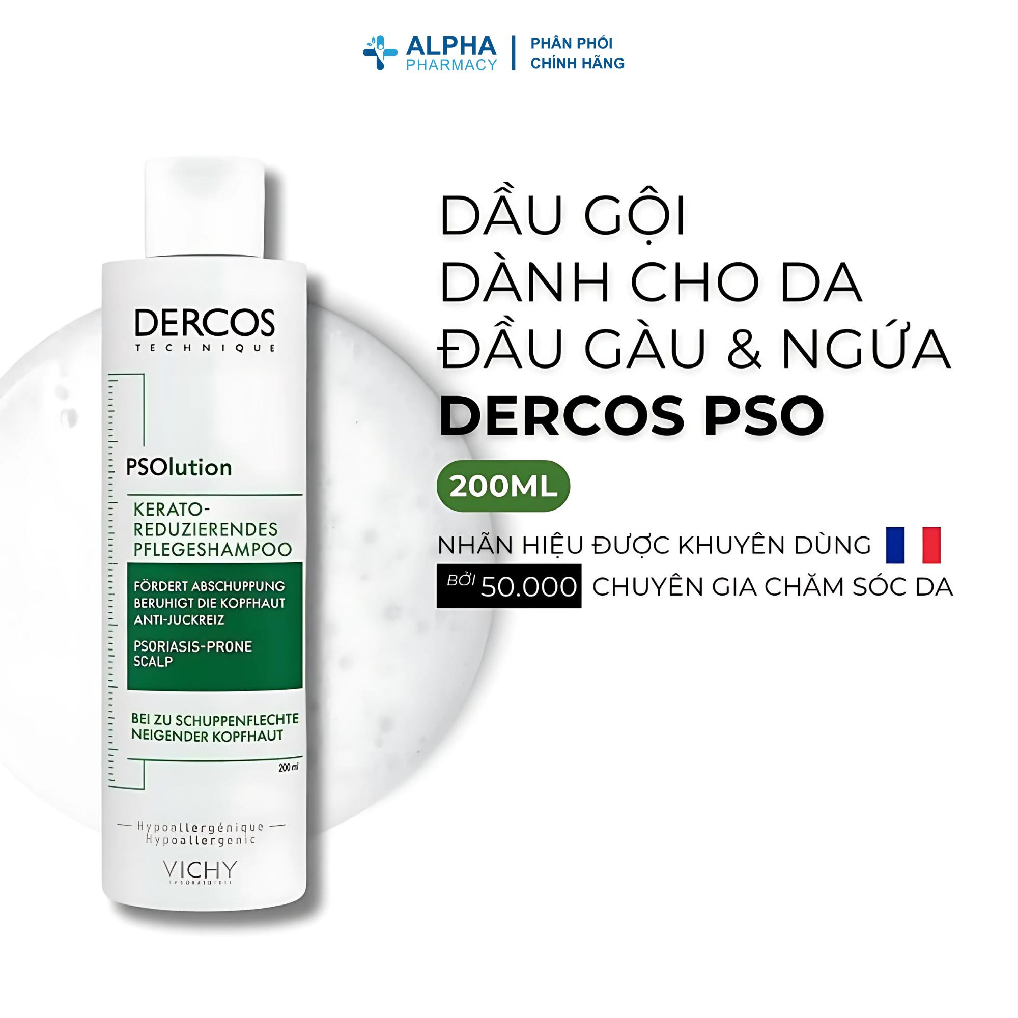 Dầu Gội Vichy Dercos Technique Psolution Shampoo Giảm Triệu Chứng Vảy Nến & Bong Tróc Da Đầu – 200ml - Image 2