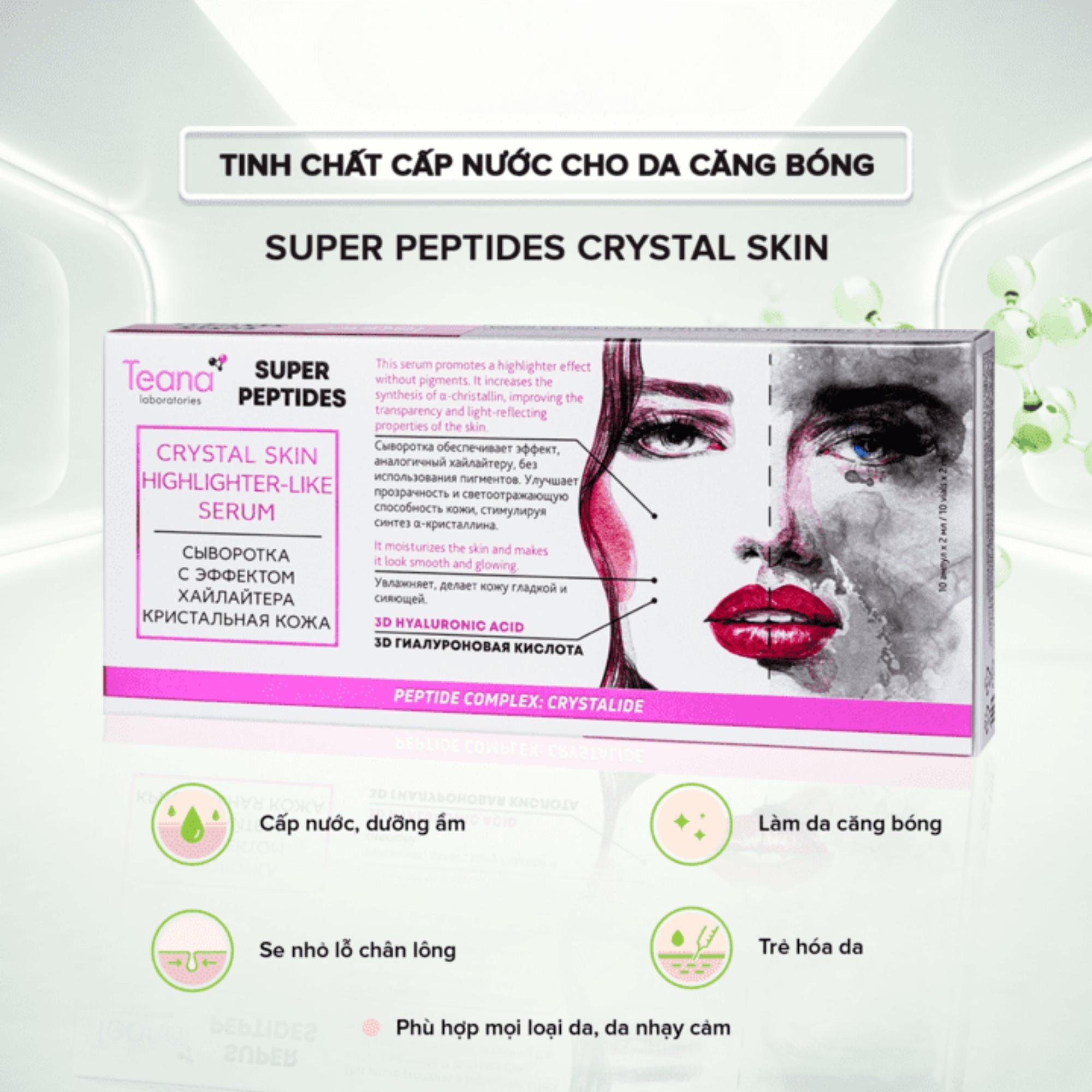 Serum Teana Super Peptides Circular Facelift Tăng Cường Căng Da & Nâng Cơ - 20ml (2ml x 10 ống) - Image 2