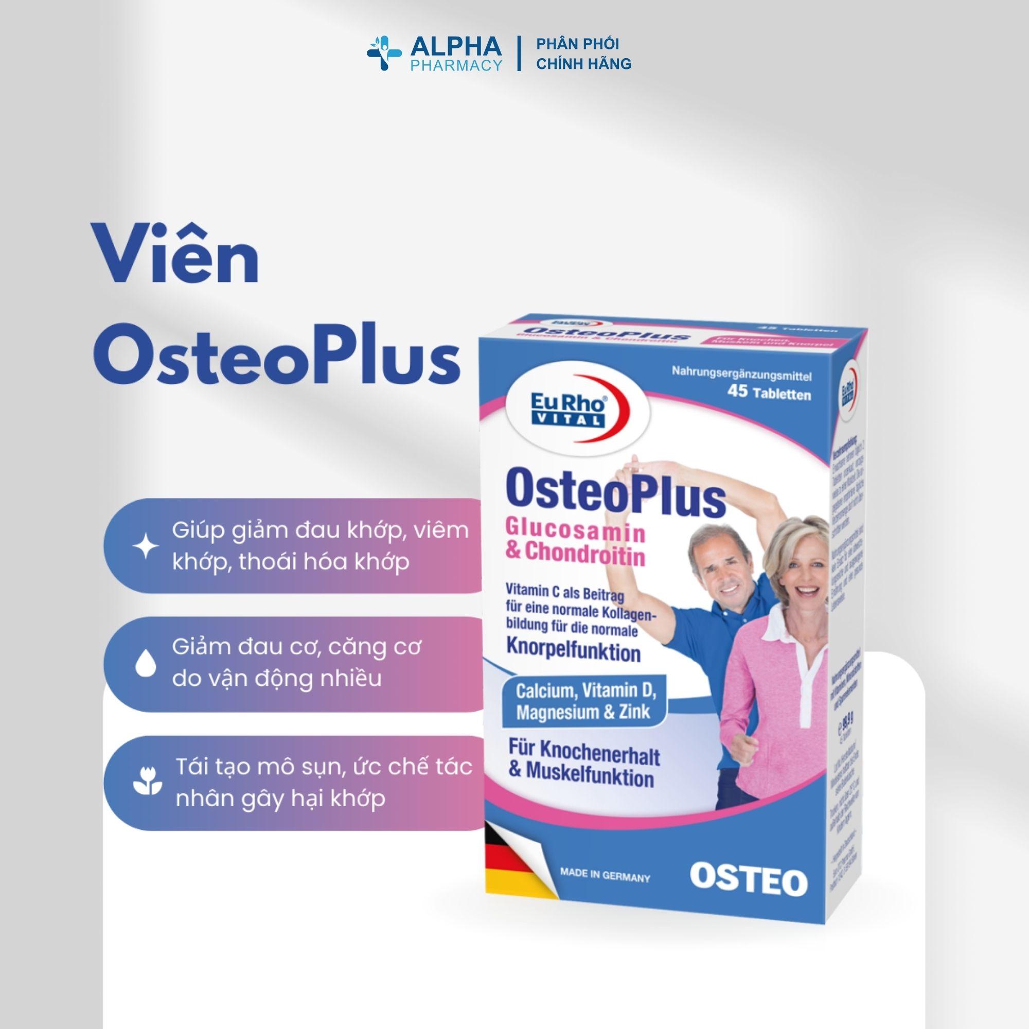 Thực Phẩm Bảo Vệ Sức Khỏe EuRho Vital OsteoPlus Hỗ Trợ Giảm Đau Xương Khớp, Thoái Hóa Khớp - Image 2