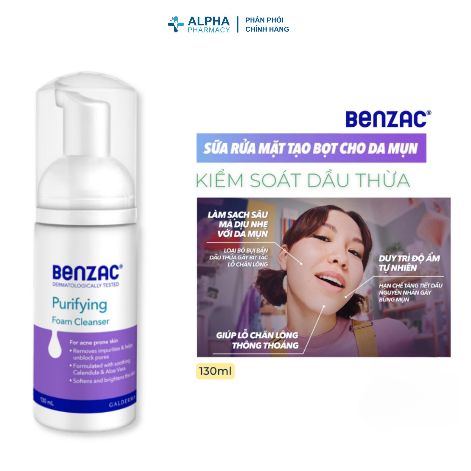 Sữa Rửa Mặt Tạo Bọt Benzac Daily Foam Cleanser Làm Sạch Dịu Nhẹ Hằng Ngày - 130ml - Image 3