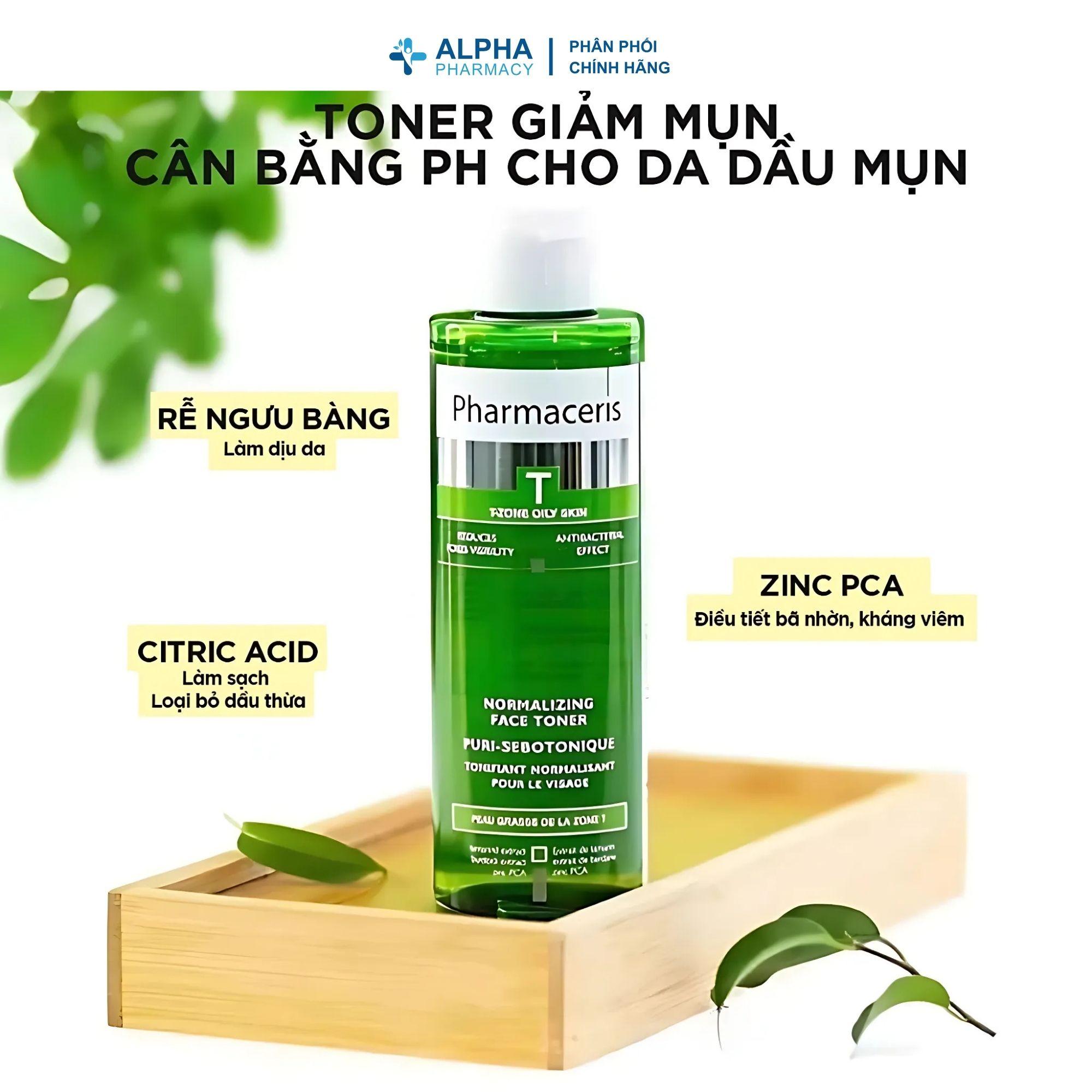 Toner Pharmaceris Puri Sebotonique Cân Bằng Da Dầu, Kiểm Soát Nhờn – 200ml - Image 2