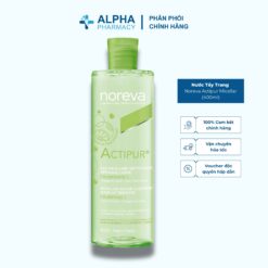 Nước Tẩy Trang Noreva Actipur Micellar Cho Da Dầu Mụn & Nhạy Cảm – 400ml