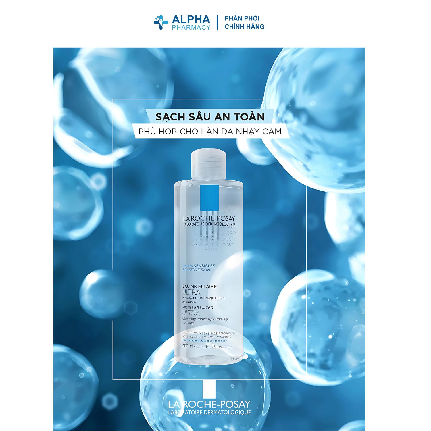 Nước Tẩy Trang La Roche-Posay Micellar Water Ultra Làm Sạch Dịu Nhẹ Cho Da Nhạy Cảm – 400ml - Image 5
