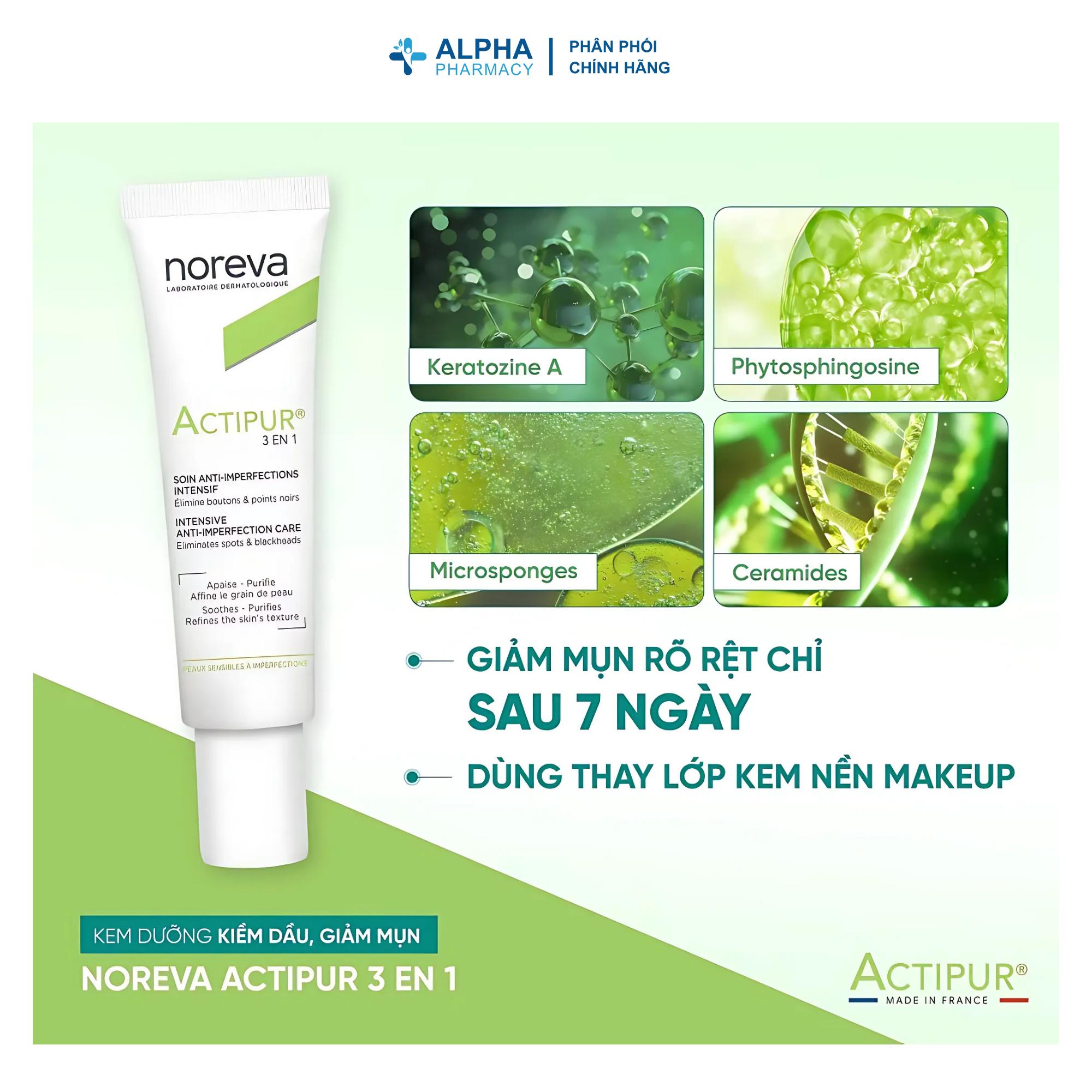 Kem Noreva Actipur 3 En 1 Cho Da Nhạy Cảm & Dễ Kích Ứng – 30ml - Image 3