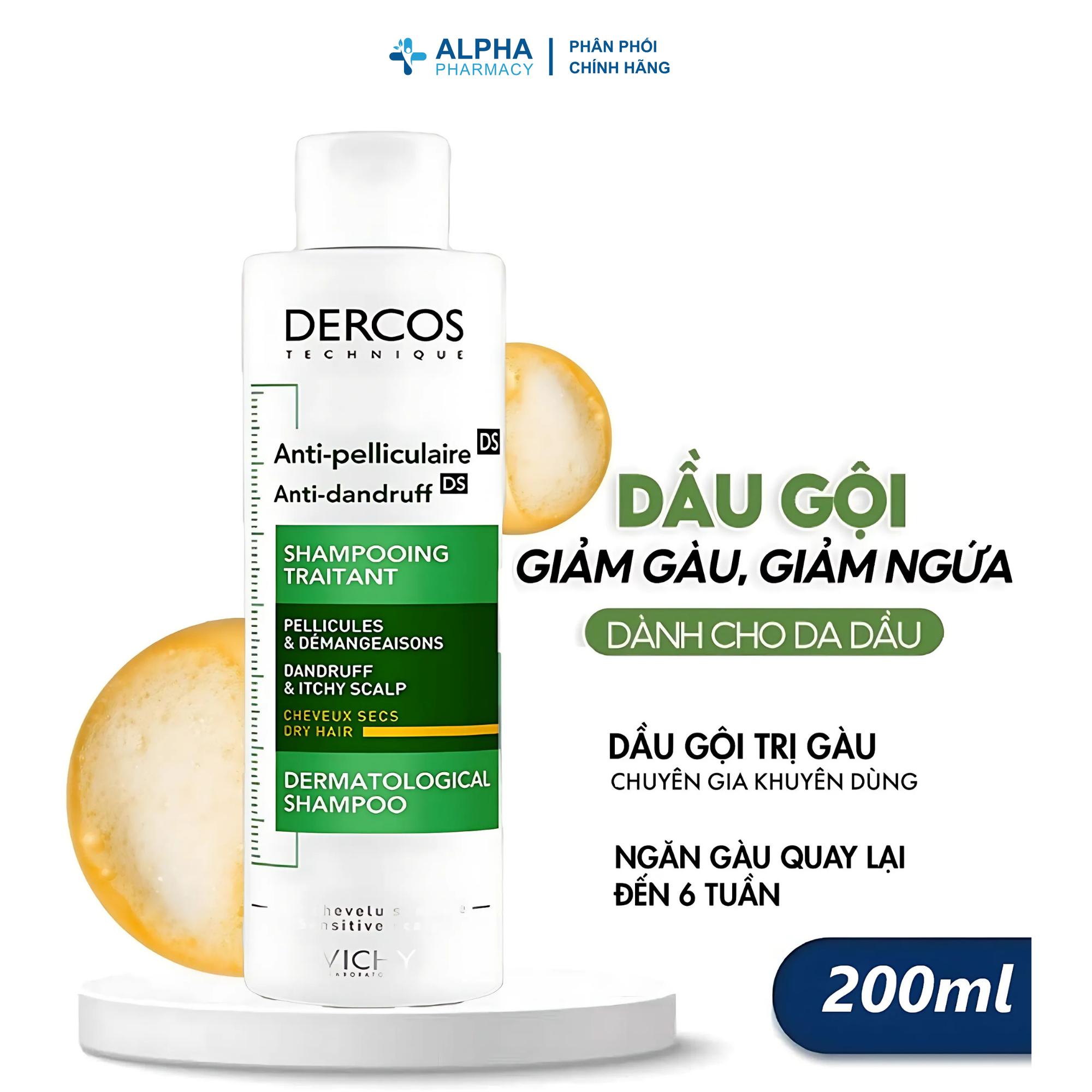 Dầu Gội Vichy Dercos Technique Dandruff Shampoo Giảm Gàu & Ngứa Da Đầu Cho Da Dầu & Da Thường – 50ml/200ml - Image 4