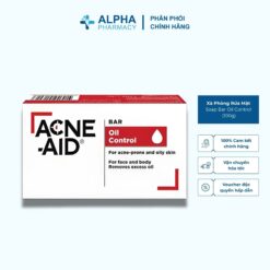 Xà Phòng Rửa Mặt Acne-Aid Soap Bar Oil Control Giúp Làm Sạch, Kiểm Soát Dầu, Ngừa Mụn – 100g