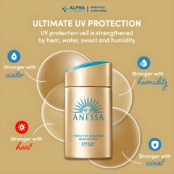 Alternative view of Sữa Chống Nắng Anessa Perfect UV Sunscreen Skincare Milk N SPF50+ PA++++ Dưỡng Da Kiềm Dầu - 12ml/60ml (Bản Mới)