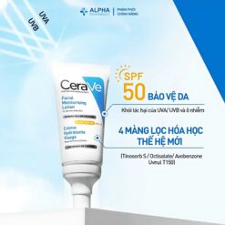Alternative view of Sữa Chống Nắng Cerave Facial Moisturising Lotion AM SPF50 Dưỡng Ẩm & Phục Hồi Da – 52ml