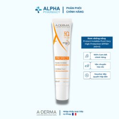 Kem Chống Nắng Cho Da Nhạy Cảm A-Derma Protect Invisible Fluid Very High Protection SPF50+ - 40ml