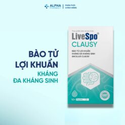 Alternative view of Men Vi Sinh LiveSpo Clausy H/10 Ống LiveSpo Hỗ Trợ Giảm Triệu Chứng Rối Loạn Tiêu Hóa Cho Trẻ Từ 3 Tháng+