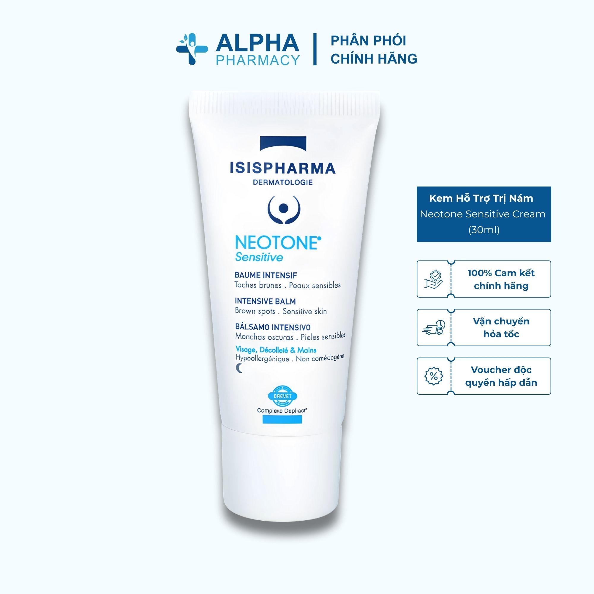Kem Isis Pharma Neotone Sensitive Cream Mờ Nám Cho Da Nhạy Cảm – 30ml