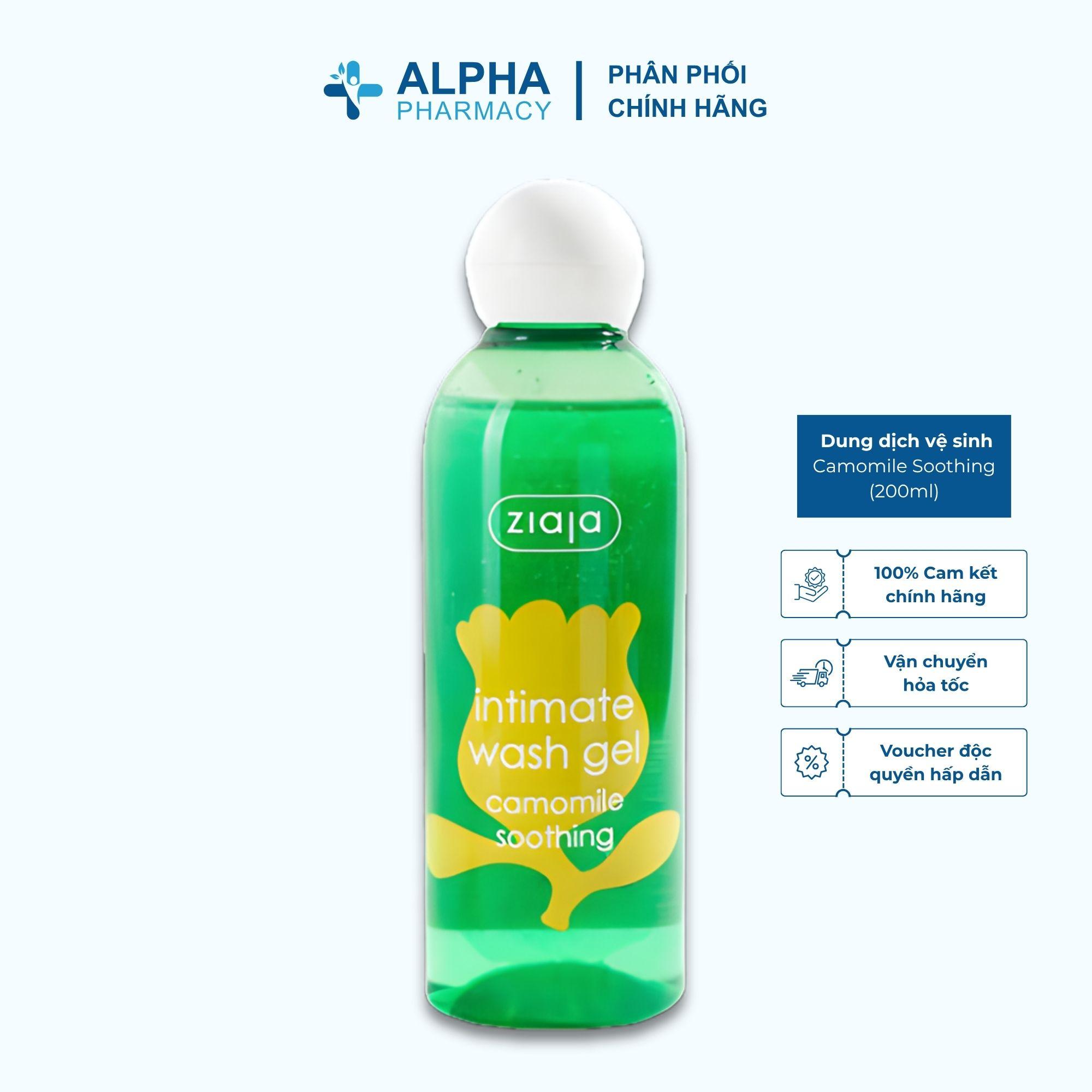 Dung Dịch Vệ Sinh Phụ Nữ Cúc La Mã Ziaja Intimate Wash Gel Camomile Soothing - 200ml