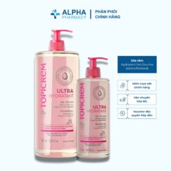 Sữa Tắm Dưỡng Ẩm Topicrem Ultra Hydratant Gel Douche Cho Da Khô Và Da Nhạy Cảm - 500ml/1000ml