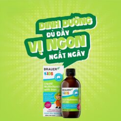 Alternative view of Siro Brauer Multivitamin + Iron Tăng Đề Kháng & Hỗ Trợ Sức Khỏe Cho Trẻ Từ 3 Tuổi+ – 200ml