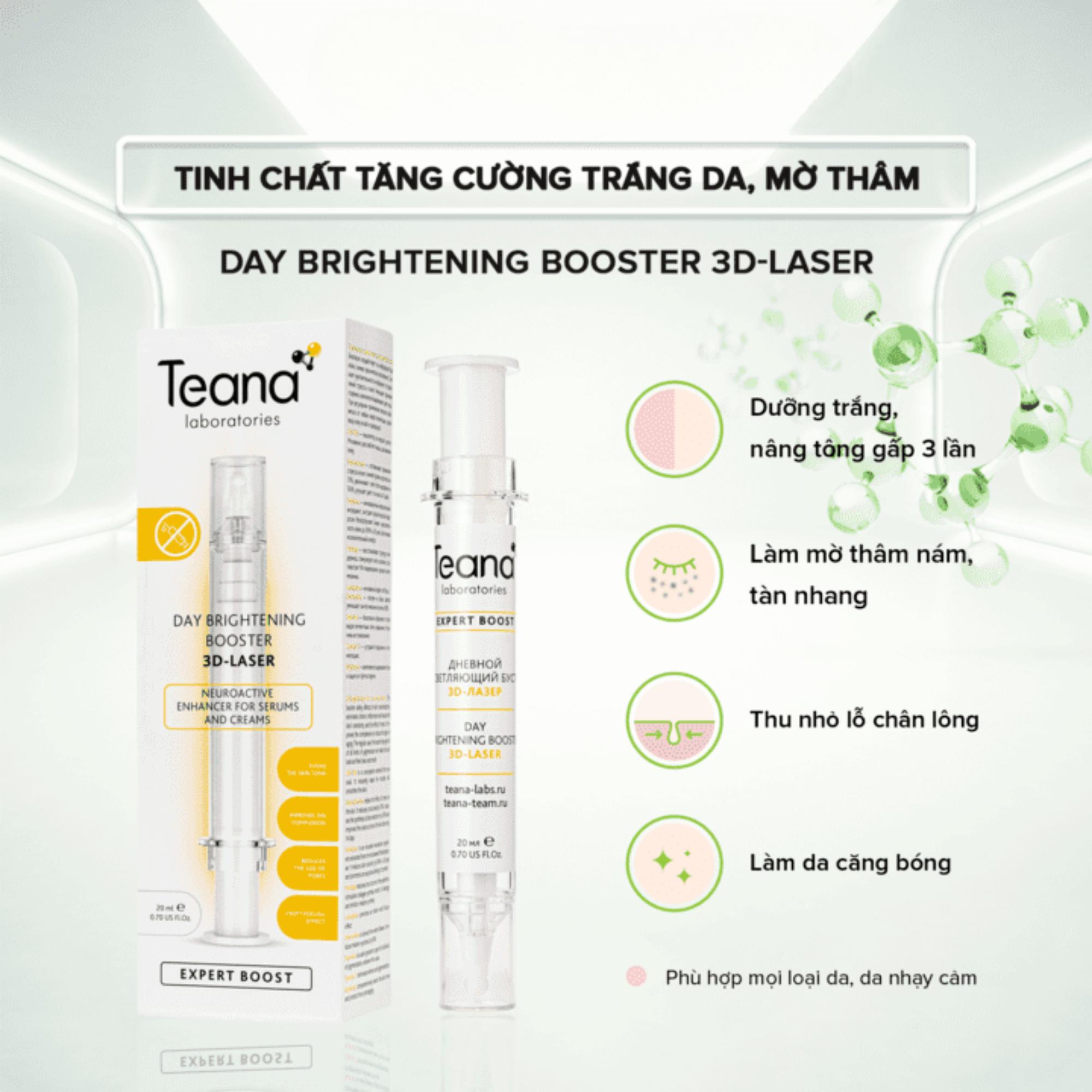 Tinh Chất Tăng Cường Teana Day Brightening Booster 3D-Laser Làm Sáng Da, Mờ Thâm Nám, Tàn Nhang - 20ml - Image 3