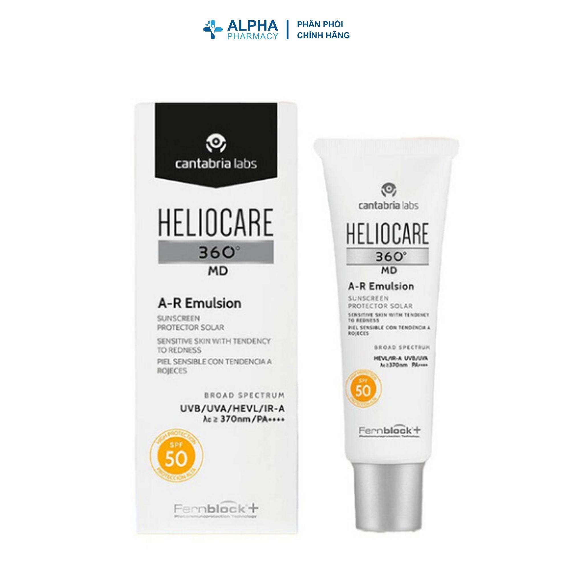Kem Chống Nắng Heliocare 360 MD A-R Emulsion Giảm Đỏ Da, Bảo Vệ Da Nhạy Cảm - Image 2