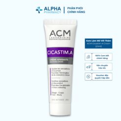 Kem Làm Mờ Vết Thâm ACM Cicastim A Cream Hỗ Trợ Phục Hồi Da Sau Tổn Thương - 20ml