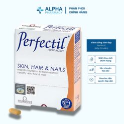Viên Uống Làm Đẹp Vitabiotics Perfectil Nuôi Dưỡng Da, Tóc Và Móng – Hộp 30 Viên