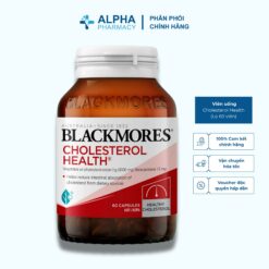 Viên Uống Cholesterol Health Blackmores Hỗ Trợ Giảm Cholesterol Máu & Giảm Nguy Cơ Bệnh Tim Mạch - Lọ 60 Viên