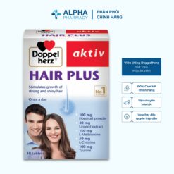 Viên Uống Doppelherz Hair Plus Hỗ Trợ Mọc Và Khỏe Tóc – Hộp 30 Viên