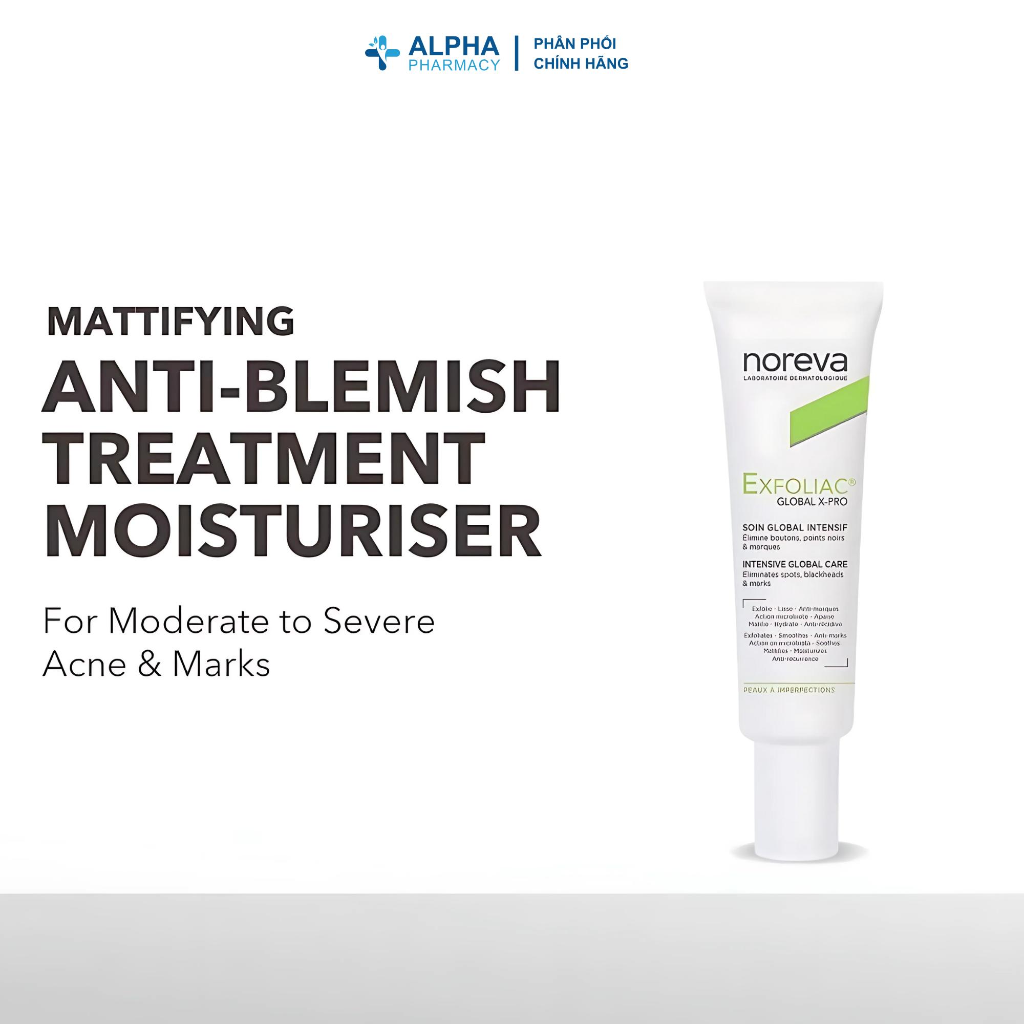Kem Cho Da Mụn & Thâm Noreva Exfoliac Global X-Pro Intensive Care – 30ml - Image 2
