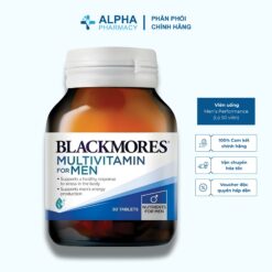 Viên Uống Men’s Performance Multi Blackmores Vitamin Tổng Hợp Hỗ Trợ Sinh Lực Nam Giới - Lọ 50 Viên