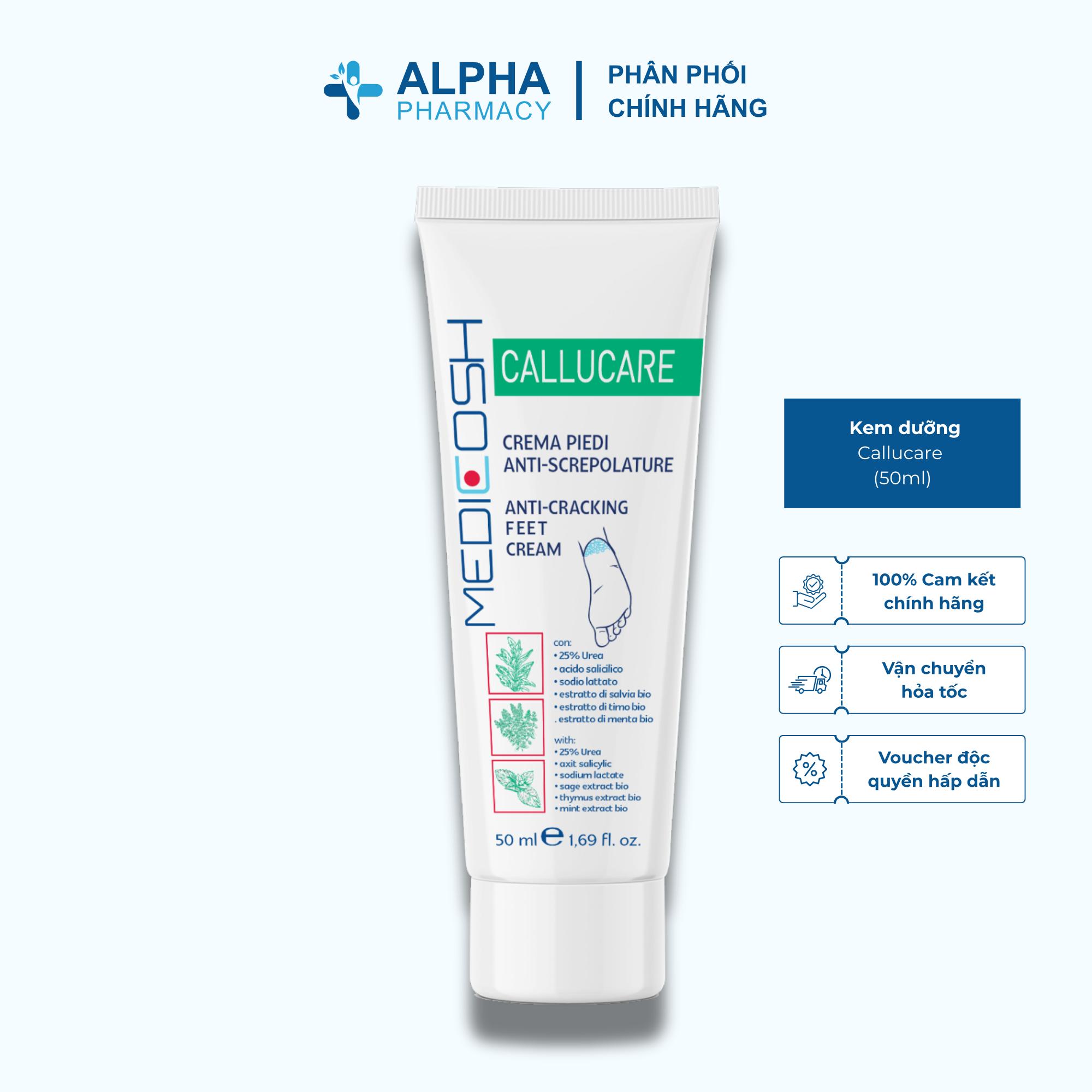 Kem Callucare Cấp Ẩm Giúp Giảm Nứt Gót Khô Da, Chai Sạn - 50ml