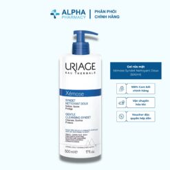 Sữa Rửa Mặt Dạng Gel-Cream Uriage Xémose Syndet Nettoyant Doux Làm Sạch Cho Da Khô, Viêm Da Cơ Địa & Chàm – 500ml