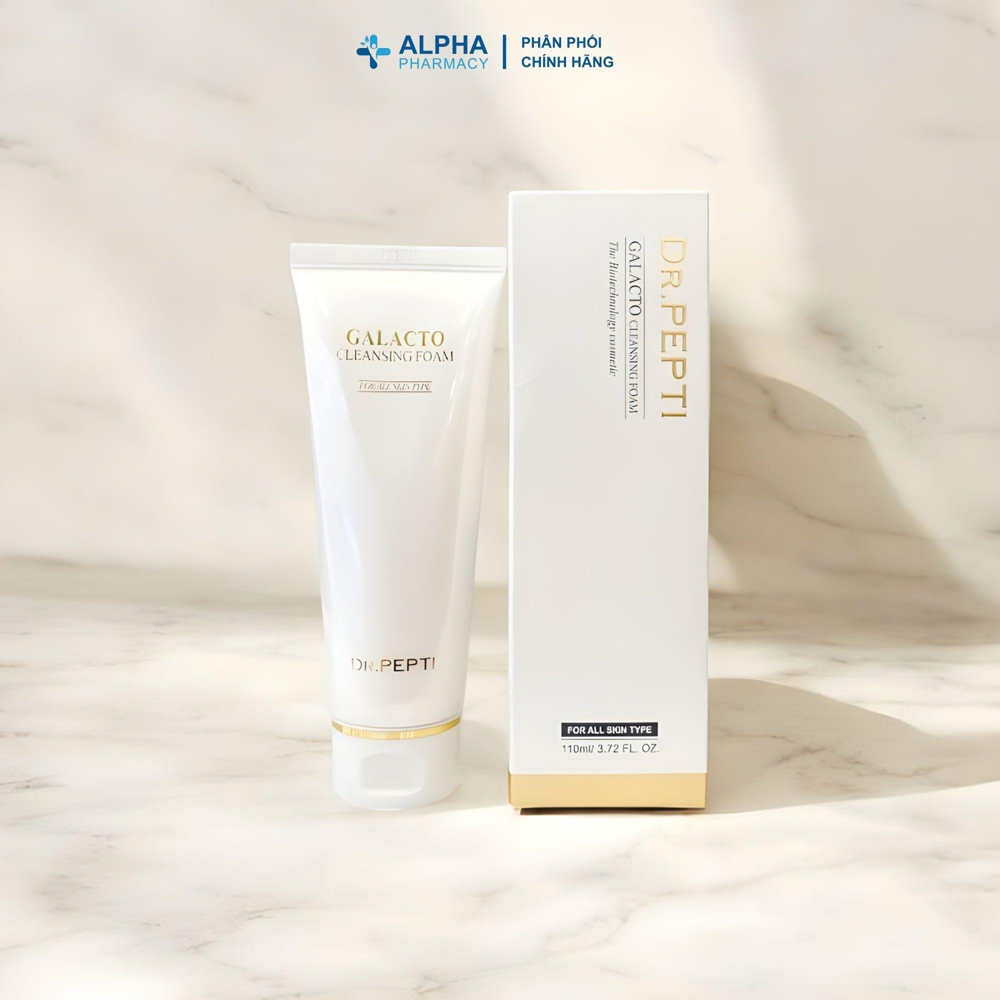 Sữa Rửa Mặt Tạo Bọt Dr.Pepti Galacto Cleansing Foam - 110ml - Image 2