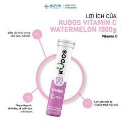 Alternative view of Viên sủi Kudos Vitamin C 1000mg bổ sung vitamin C cho cơ thể (Tuýp 20 viên)