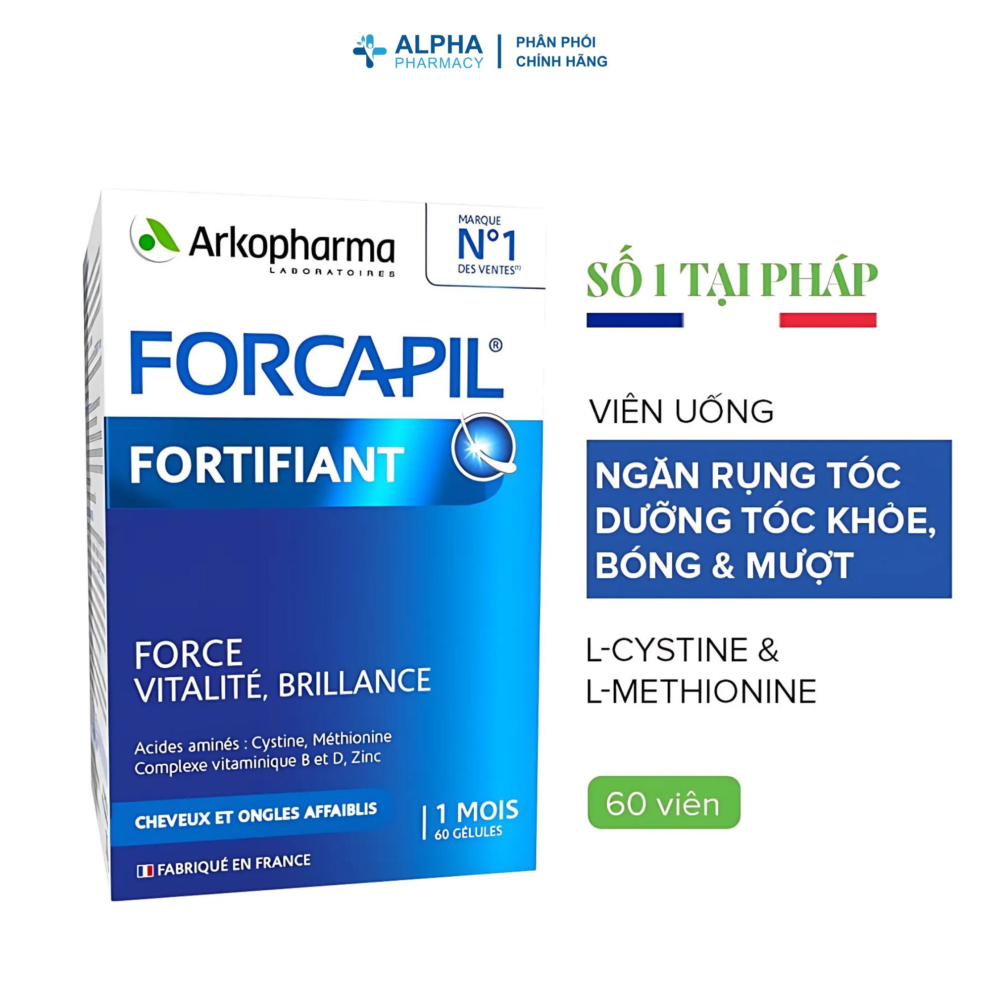 Viên Uống Arkopharma Forcapil Fortifiant Dưỡng Tóc Chắc Khỏe – Hộp 60 Viên - Image 3