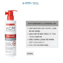 Alternative view of Sữa Rửa Mặt Làm Sạch Sâu Cho Da Dầu Mụn ACM Sebionex Cleansing Gel - 200ml