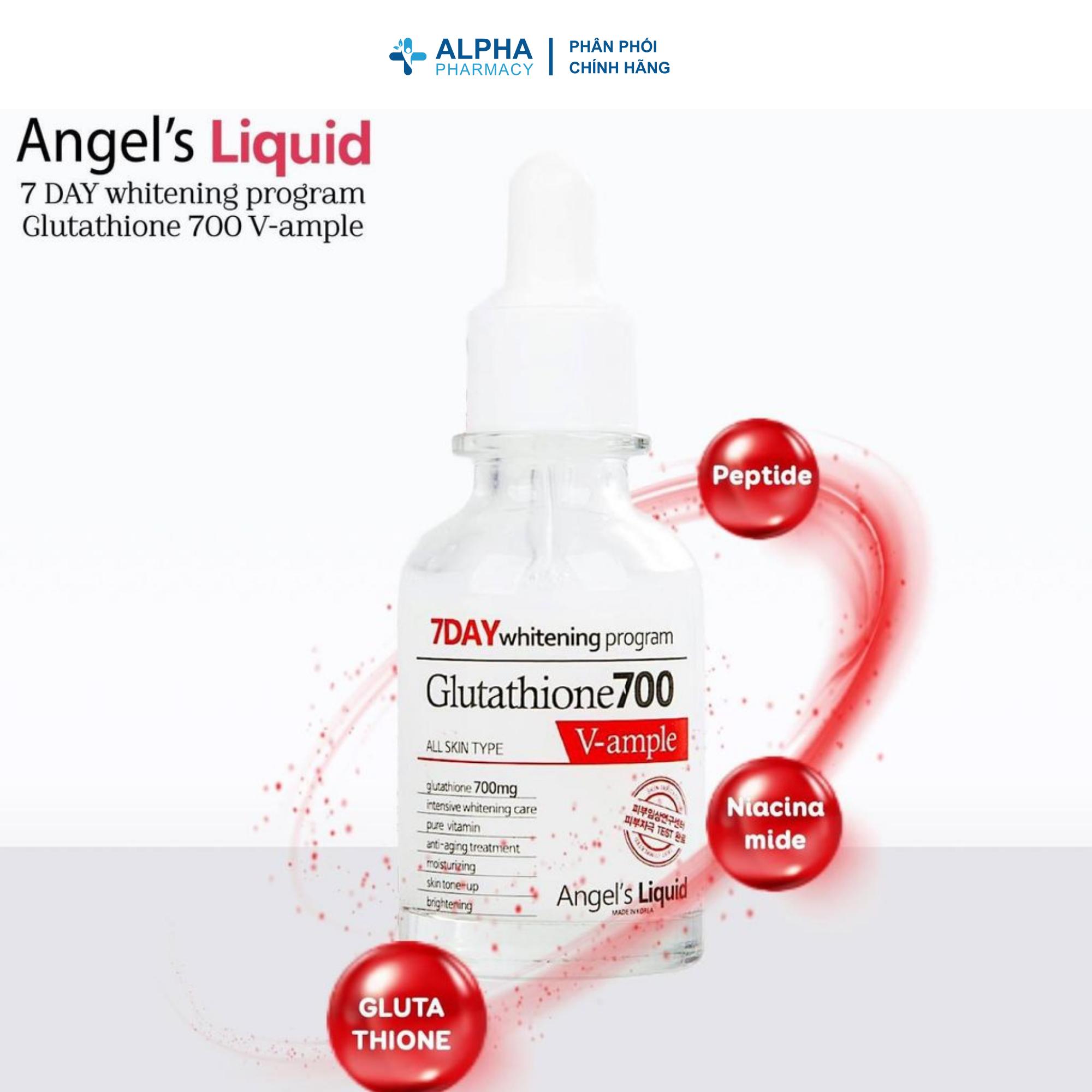Huyết Thanh Trắng Da Angel's Liquid 7Day Whitening Program Glutathione 700 V-Ample - Image 2