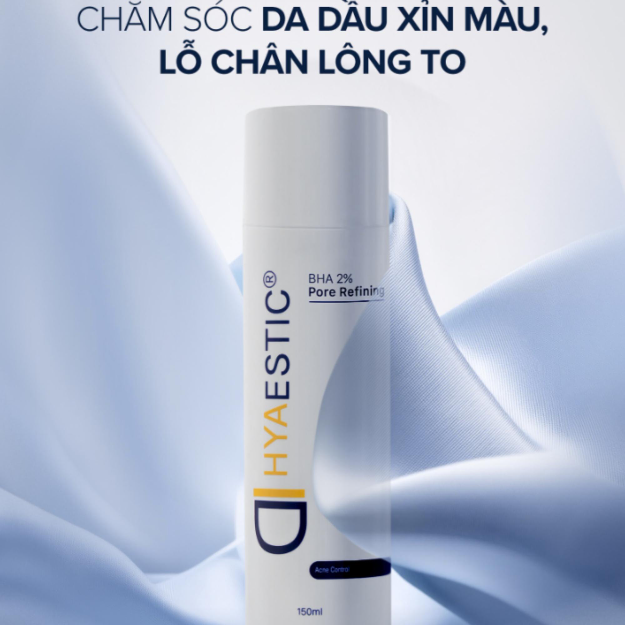Toner Hỗ Trợ Giảm Mụn Làm Sạch Bã Nhờn Hyaestic BHA 2% Pore Refining - 150ml - Image 2