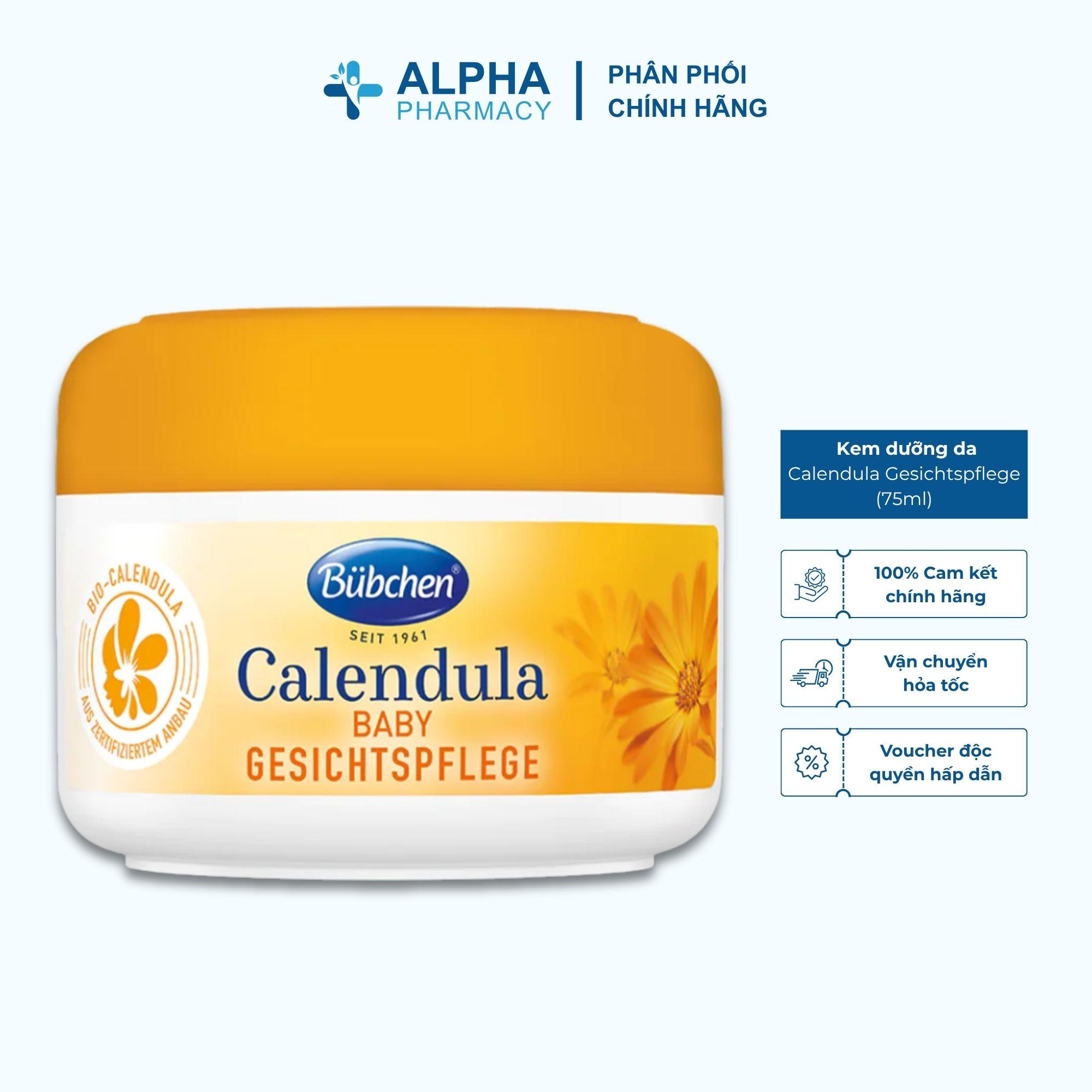 Kem Dưỡng Da Mặt Chiết Xuất Hoa Cúc Hữu Cơ Bubchen Calendula Gesichtspflege – 75ml