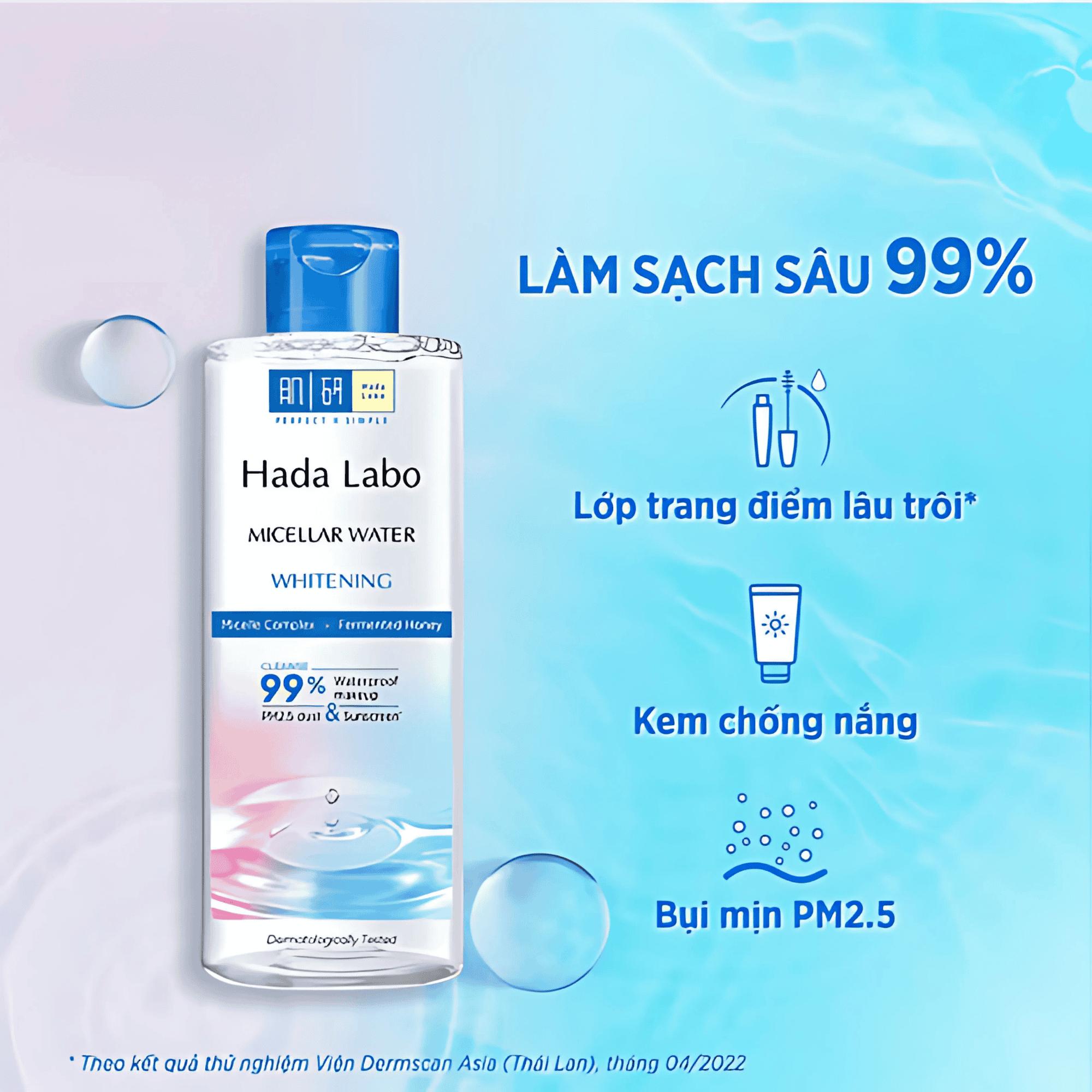 Nước Tẩy Trang Dưỡng Sáng Hada Labo Micellar Water Whitening - 240ml - Image 4