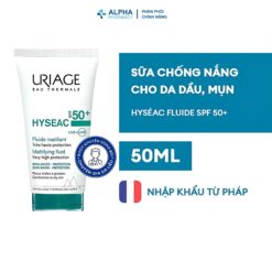 Alternative view of Sữa Chống Nắng Uriage Hyseac SPF50+ Fluide Mat Bảo Vệ Da Dầu Mụn SPF50+ UVA/UVB – 50ml