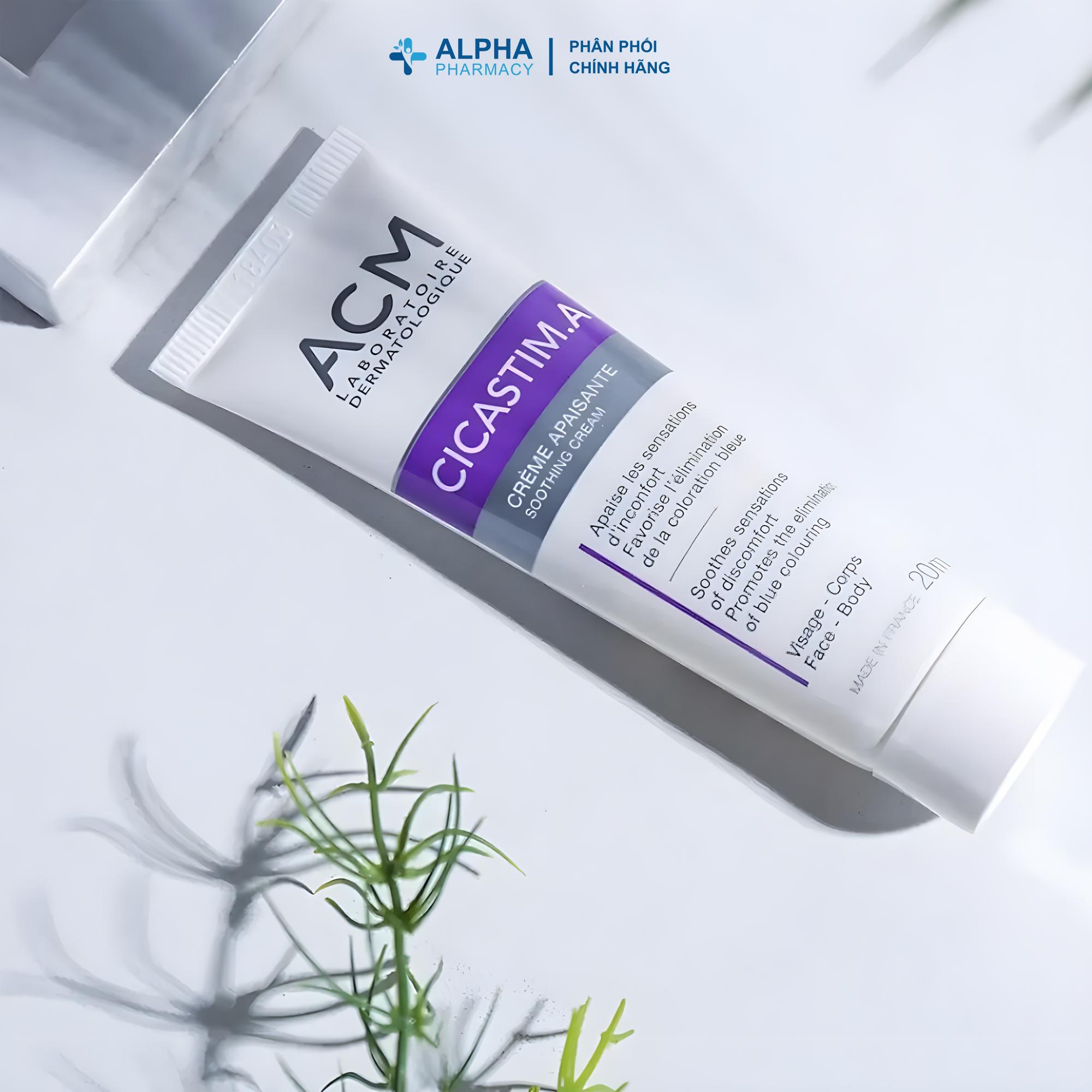 Kem Làm Mờ Vết Thâm ACM Cicastim A Cream Hỗ Trợ Phục Hồi Da Sau Tổn Thương - 20ml - Image 3