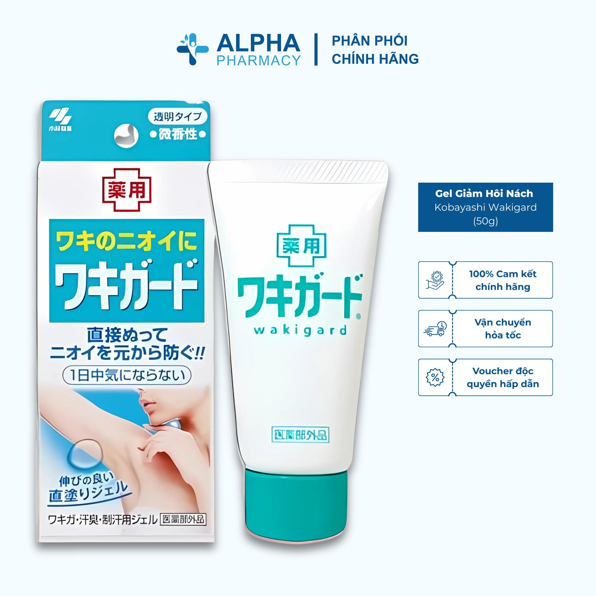 Gel Giảm Hôi Nách Kobayashi Wakigard Khử Mùi, Ngăn Mồ Hôi – 50g