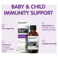 Alternative view of Siro Brauer Immunity Support Tăng Đề Kháng Cho Trẻ Sơ Sinh & Trẻ Nhỏ 0+ - 100ml
