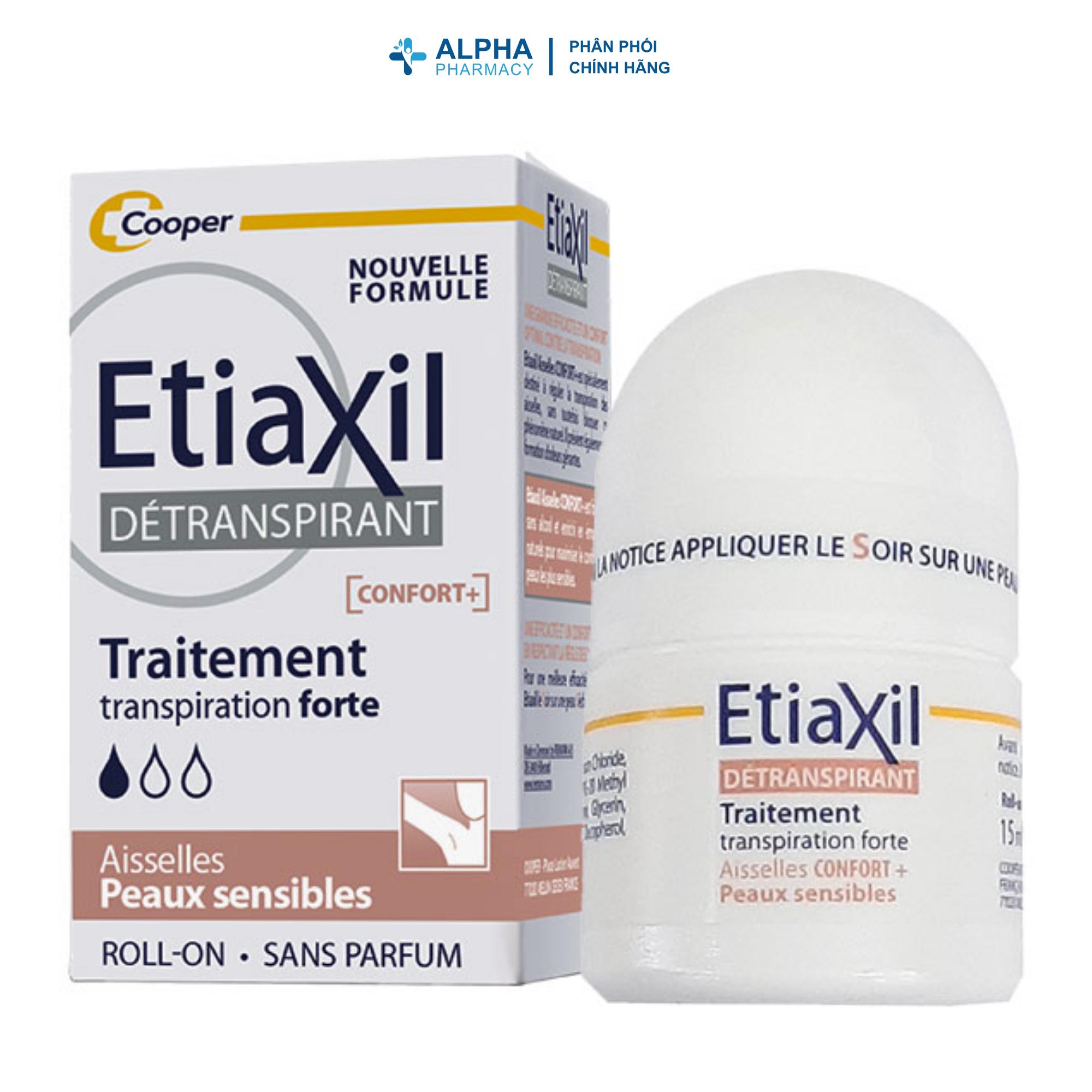 Lăn Khử Mùi Etiaxil Détranspirant Traitement Transpiration Forte Confort+ Aisselles Peaux Sensibles Cho Da Siêu Nhạy Cảm – 15ml - Image 3