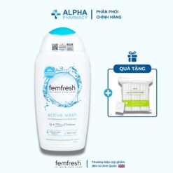 Dung Dịch Vệ Sinh Phụ Nữ Femfresh Active Wash Khử Mùi & Làm Sạch Năng Động – 250ml